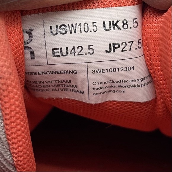 On‎ Sneakers Womens 10.5 Cloudhorizon 3WE10012304 Gray Running Athletic Shoes - Picture 9 of 11